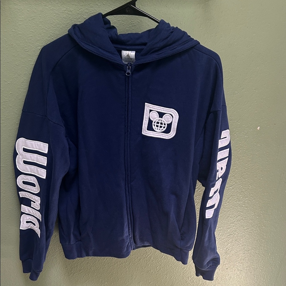 Disney Navy Blue Women’s Hoodie with White Accents